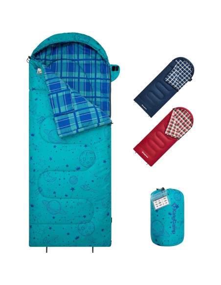 Saco de Dormir KingCamp para Niños 7C Impermeable 170x70cm
