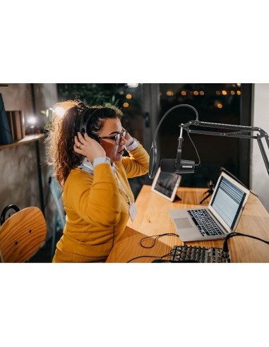 Soporte de Micrófono YOUSHARES MV7 con Filtro Antipop y Paraviento