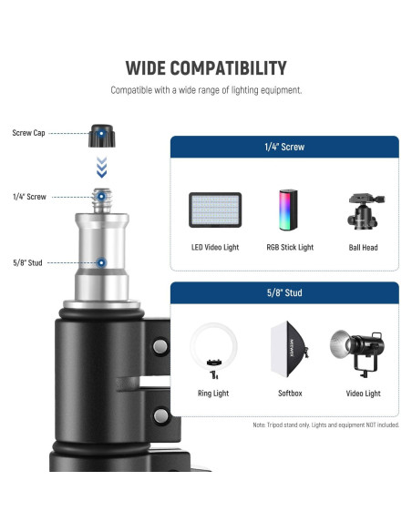 Soporte de Luz NEEWER ST178R Plegable 70" Negro