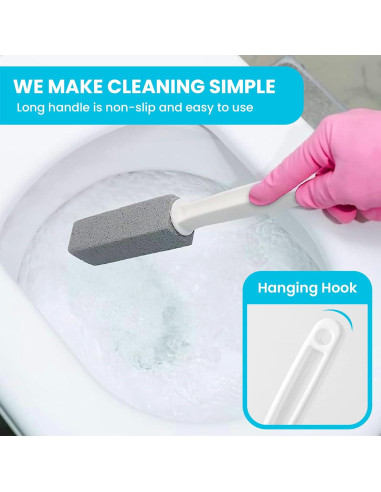 Limpiador de Inodoro de Piedra Pómez Simple Life - Paquete de 4