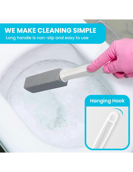 Limpiador de Inodoro de Piedra Pómez Simple Life - Paquete de 4