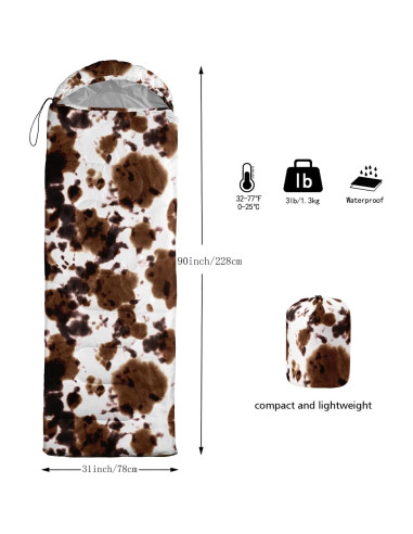 Saco de Dormir Nttopship Individual Impermeable 80x230 cm