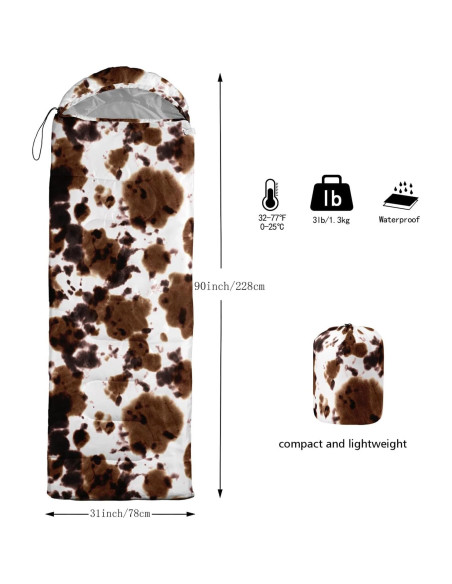 Saco de Dormir Nttopship Individual Impermeable 80x230 cm