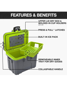 Enfriador Personal Pelican 8QT con Paquete de Hielo 7.57L 2