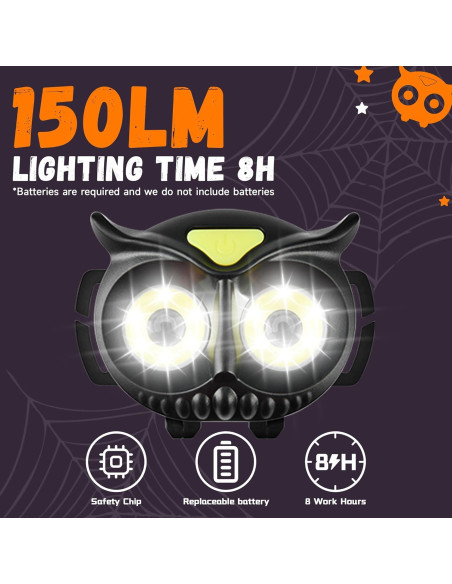 Paquete de 2 Linternas LED PINSAI para Niños y Adultos