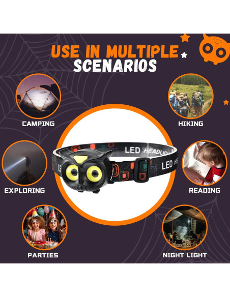 Paquete de 2 Linternas LED PINSAI para Niños y Adultos