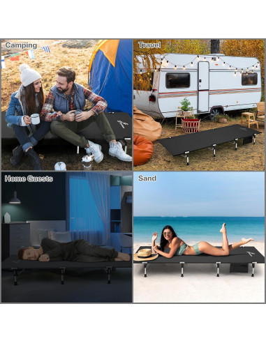 Cama de Camping Plegable Sportneer Ultraligera 190x70cm 150kg