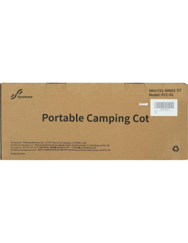 Cama de Camping Plegable Sportneer Ultraligera 190x70cm 150kg