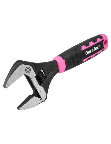 Llave Ajustable DURATECH 20 cm Boca Ancha Acero CR-V Ergonómica