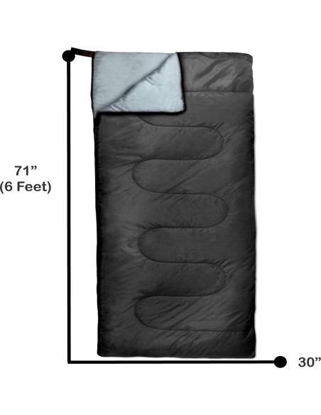 Saco de Dormir Trail Maker 4 Estaciones Negro 180x76 cm