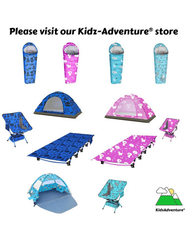Saco de Dormir ANJ Outdoors Momia 4 Estaciones Niños Aqua
