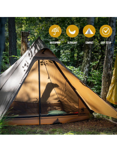 Tienda Ultraligera OneTigris Tetra 1-2 Personas Impermeable