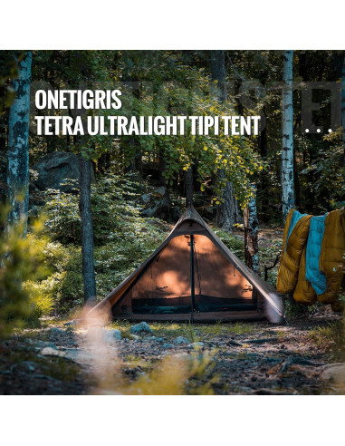 Tienda Ultraligera OneTigris Tetra 1-2 Personas Impermeable