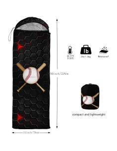 Saco de Dormir QOOMO Estándar 3 Temporadas Impermeable 2