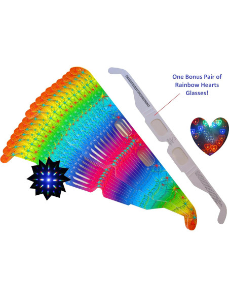 Gafas de Difracción de Fuegos Artificiales APO - 51 Piezas