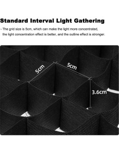 Rejilla de Panal Softbox Jorixxy 50x70cm Control Luz 2