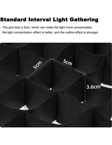 Rejilla de Panal Softbox Jorixxy 50x70cm Control Luz