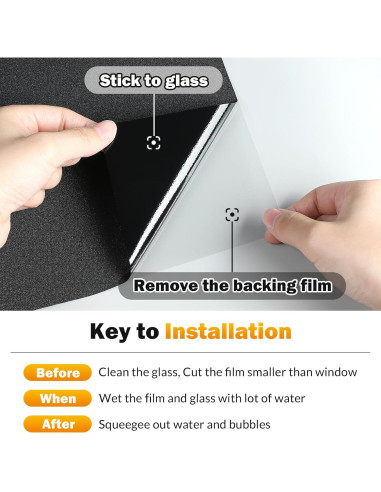 Película de Ventana Opaca rabbitgoo 30x200 cm Bloqueo Luz UV