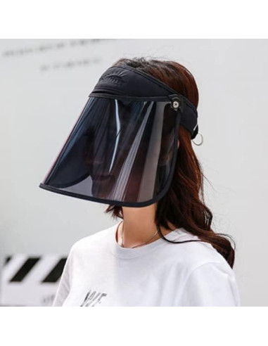 Sombrero de Protección UV Plegable WITHMOONS Negro Grande