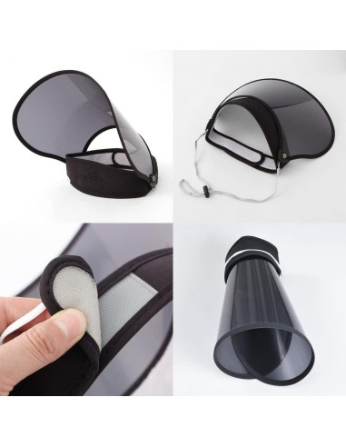 Sombrero de Protección UV Plegable WITHMOONS Negro Grande