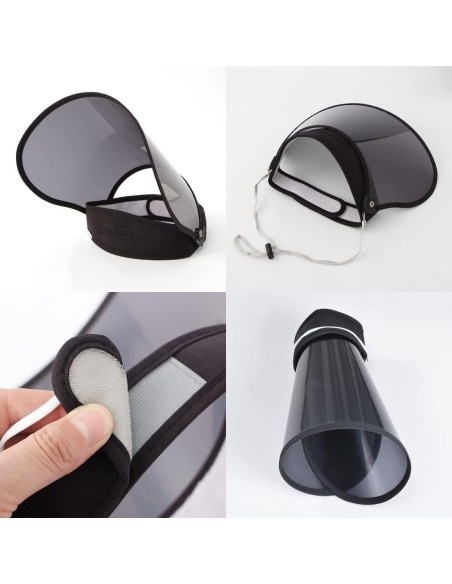 Sombrero de Protección UV Plegable WITHMOONS Negro Grande