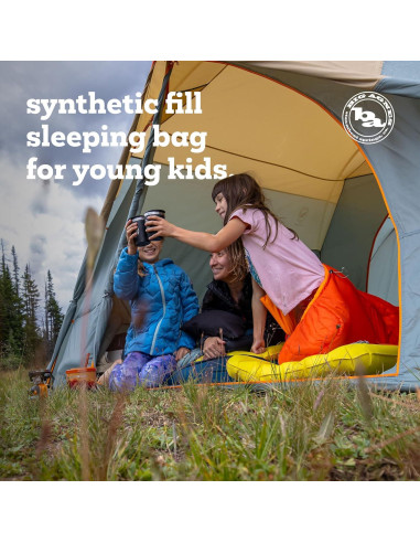 Saco de Dormir Juvenil Big Agnes 20 Grados Rojo para Camping