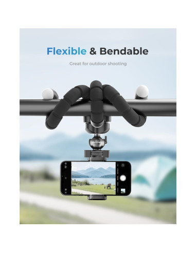 Trípode Flexible Acuvar 6.5" para Cámaras GoPro - Soporte Estable