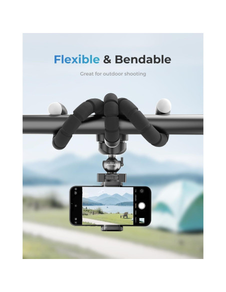 Trípode Flexible Acuvar 6.5" para Cámaras GoPro - Soporte Estable
