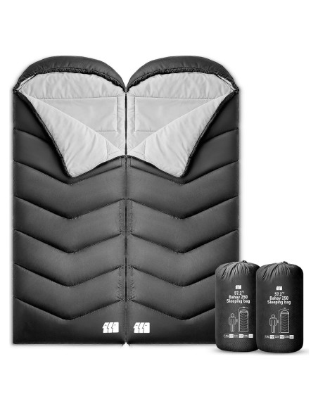 Saco de Dormir TANSTRIDER 2 Personas Impermeable 220x160cm
