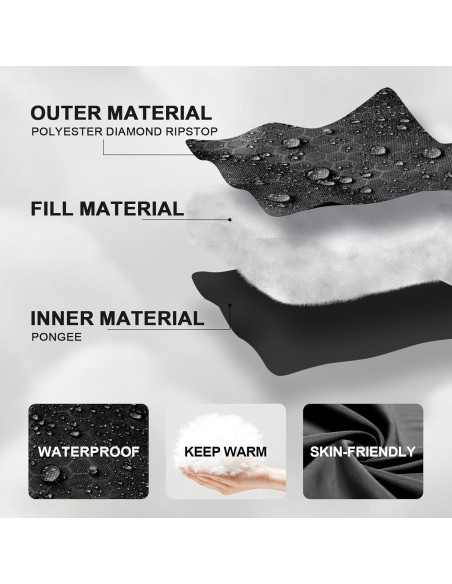 Saco de Dormir TANSTRIDER 2 Personas Impermeable 220x160cm