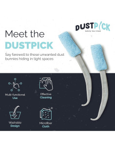 Plumero de Plumas Reutilizable Dustpick 2 Unidades Microfibra 2