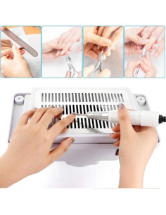 Recolector de Polvo de Uñas Brrnoo 6W Silencioso para Manicura 2