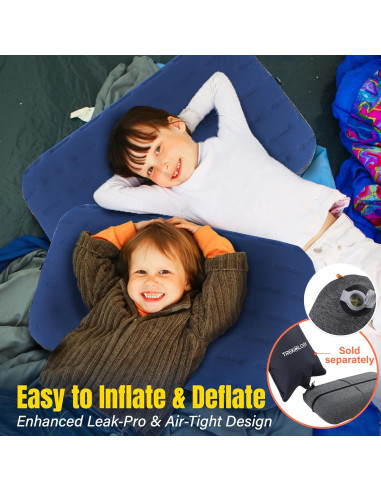 Almohada Inflable de Camping TREKOLOGY ALUFT Ultra 61x38cm Azul