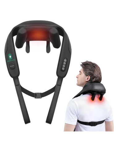 Masajeador de Cuello Medcursor NK-NM10 Inalámbrico 4D 6 Nodos