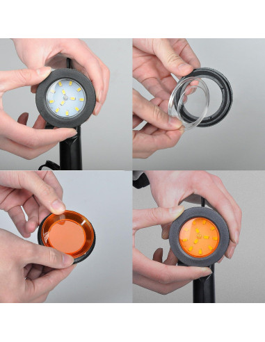 Lámpara LED EMART para Fotografía 5500K - 2 Juegos Portátil