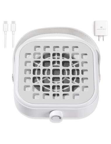 Extractor de Polvo de Uñas CHRISTINE SHELLY 6000RPM Blanco