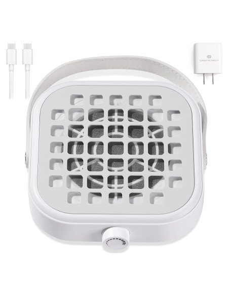 Extractor de Polvo de Uñas CHRISTINE SHELLY 6000RPM Blanco