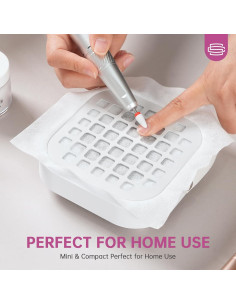 Extractor de Polvo de Uñas CHRISTINE SHELLY 6000RPM Blanco 2