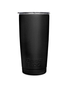 Taza Aislada de Acero Inoxidable Frosted Frog 600ml Negra