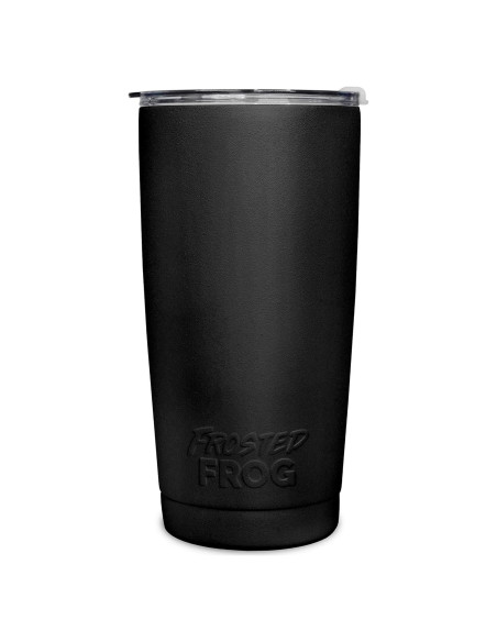 Taza Aislada de Acero Inoxidable Frosted Frog 600ml Negra