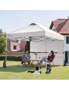 Carpa Plegable Instantánea CROWN SHADES 3x3m Blanca con Paredes 2