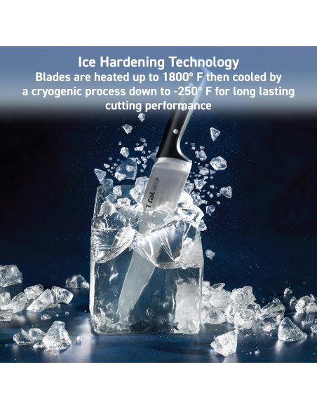 Set de Cuchillos T-fal Ice Force 2 Piezas Acero Inoxidable