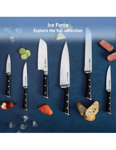 Set de Cuchillos T-fal Ice Force 2 Piezas Acero Inoxidable