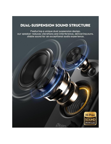 Altavoces de Computadora OHAYO C6 60W Bluetooth 5.3 Negro