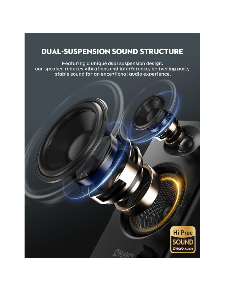 Altavoces de Computadora OHAYO C6 60W Bluetooth 5.3 Negro