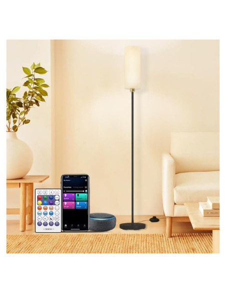 Lámpara de Pie Inteligente YHW RGB Control Remoto 2.4G