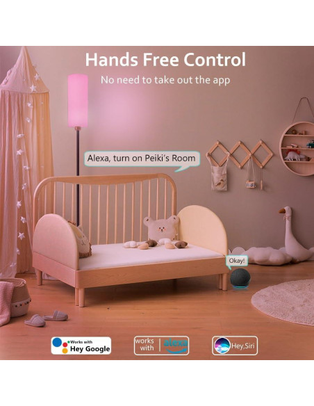 Lámpara de Pie Inteligente YHW RGB Control Remoto 2.4G