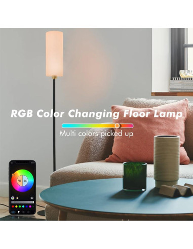 Lámpara de Pie Inteligente YHW RGB Control Remoto 2.4G