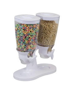 Dispensador de Cereal Doble Home Basics 6.84L Blanco