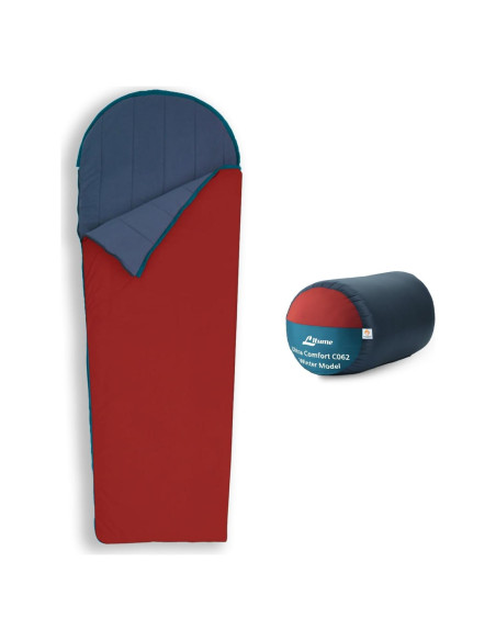 Saco de dormir compacto Litume C062 forrado terciopelo 226x66cm